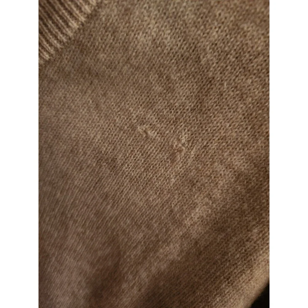 Vintage Moffat Woollens Scotland Pure New Wool Sweater Beige Repaired Size S?